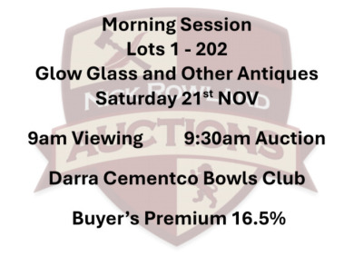 Morning Session 16.5% Buyer Premium - Saturday 9:30pm