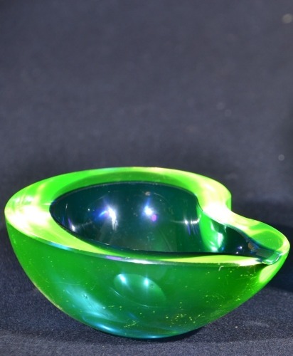 Uranium Glass - Murano Glass - Ashtray