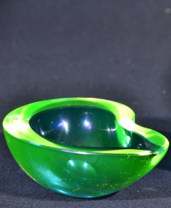 Uranium Glass - Murano Glass - Ashtray