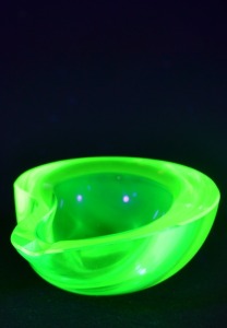 Uranium Glass - Murano Glass - Ashtray