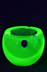 Uranium Glass - Murano Glass - Ashtray
