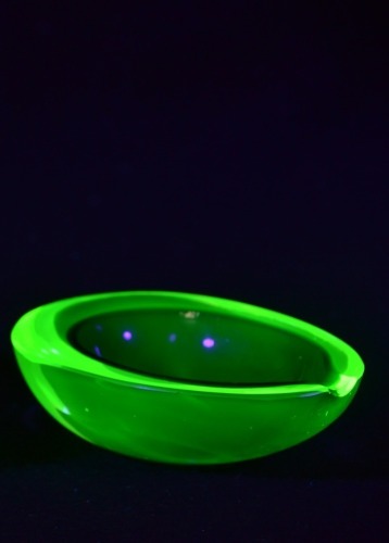 Uranium Glass - Murano Glass -Ashtray