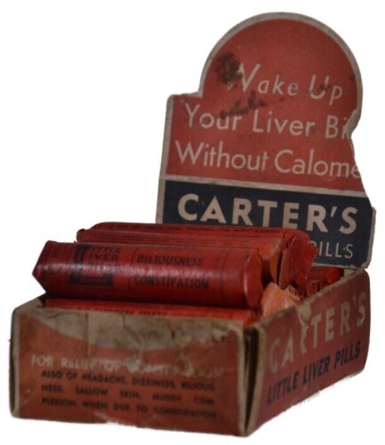 Chemist - Carters Liver Pills shop display - Potter & Moore Sydney