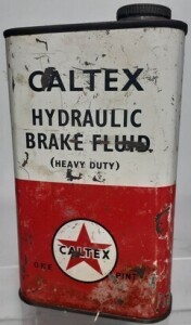 Tin - Caltex - Hydraulic Brake Fluid 1 Pint