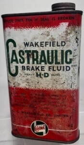 Tin - Castrol - Wakefield Castraulic Brake Fluid HD 1 Pint