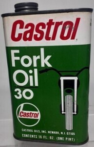 Tin - Castrol - Fork Oil 30 1 Pint