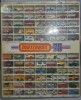 Matchbox 75 Display featuring cars from years 1977 - 1981 with boxes - 2