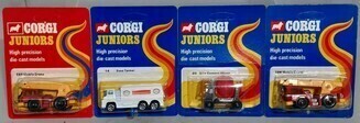 Corgi juniors 1973 boxed x4