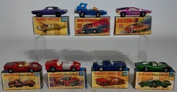 Matchbox x7, Superfast x4, 75 Series x3 No. 36, 37, 75. All in box.