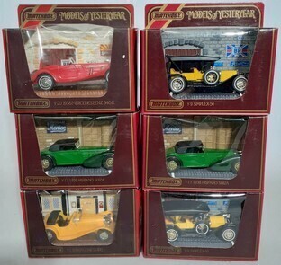 Matchbox Models of yesteryear 1986 x6