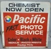 Tin Sign - Pacific Fast Photo Service - Double sided H 60cm x H 60cm - 2
