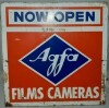 Tin Sign - Agfa Films & Cameras - Double sided H 56cm x H 56cm - 2