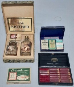 Early original boxed items x4 - Including asthma cigarettes and more