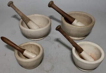 Mortar & Pestle x4 - Wedgewood