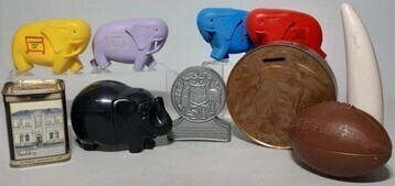 Toys - Bank money boxes x10 - Commonwealth, National, Bank of NSW