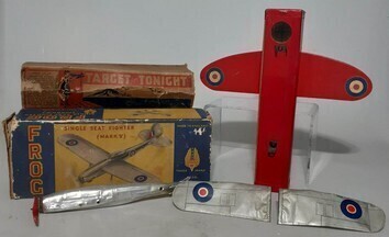 Toys - Frog single seat fighter and target periscope