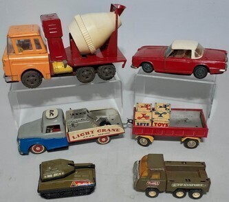 Group of vintage trucks