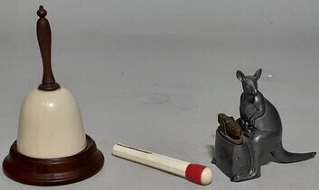 Novelty flint lighters x3 - including a Ronson Bell