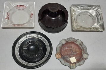 Advertising Ashtrays x5 - Queensland various