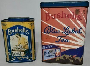 Tins - x2 - Bushells later variety tins