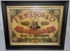 Advertising - Framed Advertisement - F.W. Wilson & Co. Mary Street Brisbane