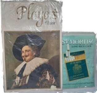 Advertising - Paper Signs - Players Filter & St Moritz