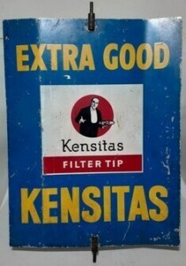 Tin Swiviel Sign - Kensitas Filter Tip