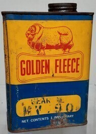 Tin - Golden Fleece - 1 imp Quart - Gear Oil M.V.90