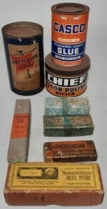 Tins x2 - Assorted new old stock with contents