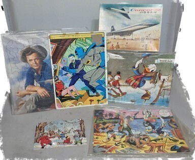 Toys - Jigsaw Puzzles x6 - Batman, Disney, Movie star, Concord, Nursery. A/F