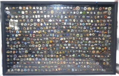 Framed Bowls Badge Collection -Approx 350 H 68cm x W 105cm