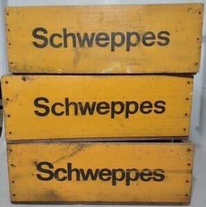 Soft Drink Crates x3 - Schweppes