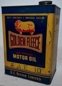 Tin - Golden Fleece - 1 Gallon - S.A.E. 10