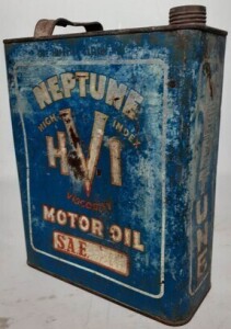 Tin - Neptune HVI Motor Oil - 1 Gallon