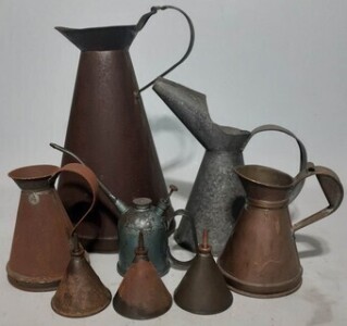 Group Lot - Oil Pourers & Oil Cans