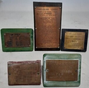 Group Lot - Plaques - Stationary Engines incl. Southern Cross