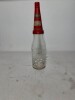 Oil Bottle - 1 Quart, Atlantic (Shield T/M) Bottle with Atlantic (repainted) Tin Top
