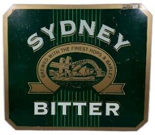 Tin Sign - Sydney Bitter W 60 cm x H 52 cm