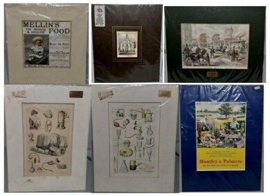 Assorted Antique Matted Prints x6