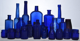 Box Lot - Blue Glass