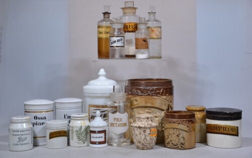 Box Lot - Apothecary Bottles and Jars