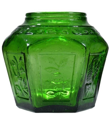 Chinese - Green Glass Ginger Jar