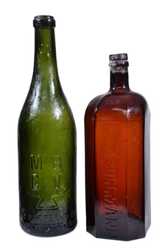 Bottles x2 - M.B.C.V. Beer and E and M Bollman Gin