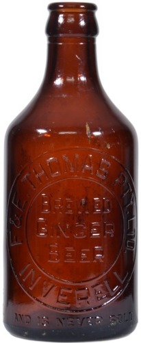 Glass Ginger Beer - F and E Thomas Pty. Ltd. Inverell