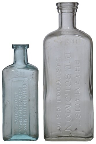 Chemist x2 - John W. Nobbs., MPSA Footscray & D.T. Solomon, Eastwood NSW