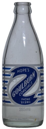 Ceramic Label - Hope's Goulburn Cordials