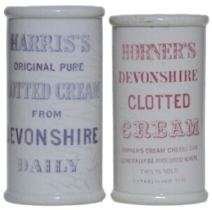 Cream Pots x2 - Harris's Devonshire Clotted Cream