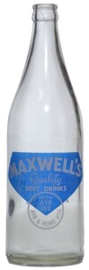 Ceramic Label - Maxwell's Soft Drinks Ayr & Home Hill