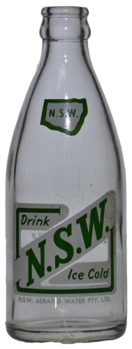 Ceramic Label - NSW Aerated Water Pty Ltd Lambton