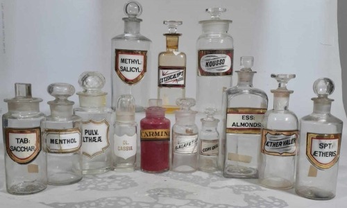 Box Lot - Apothecary Bottles